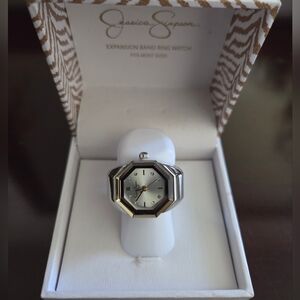Jessica Simpson Expansion Band Ring Watch